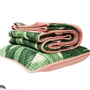 Target Queen palm leaf quilt